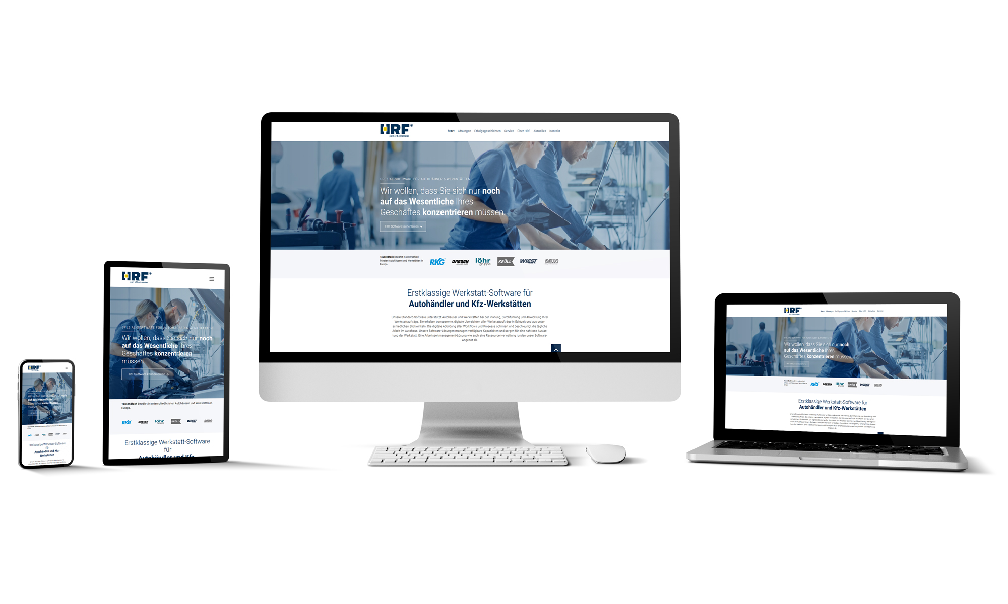 Professionelles-Webdesign Portfolio Referenz HRF